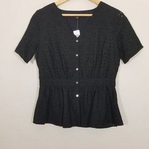 Ann Taylor Factory Button Down Tops Size 2